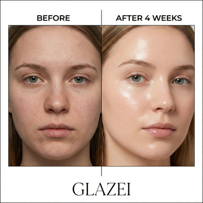 Before and after results using GLAZEI mask